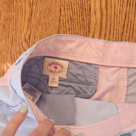 Men's Brooks Brothers Pastel Color Block Shorts 33 - Picture 2 of 4